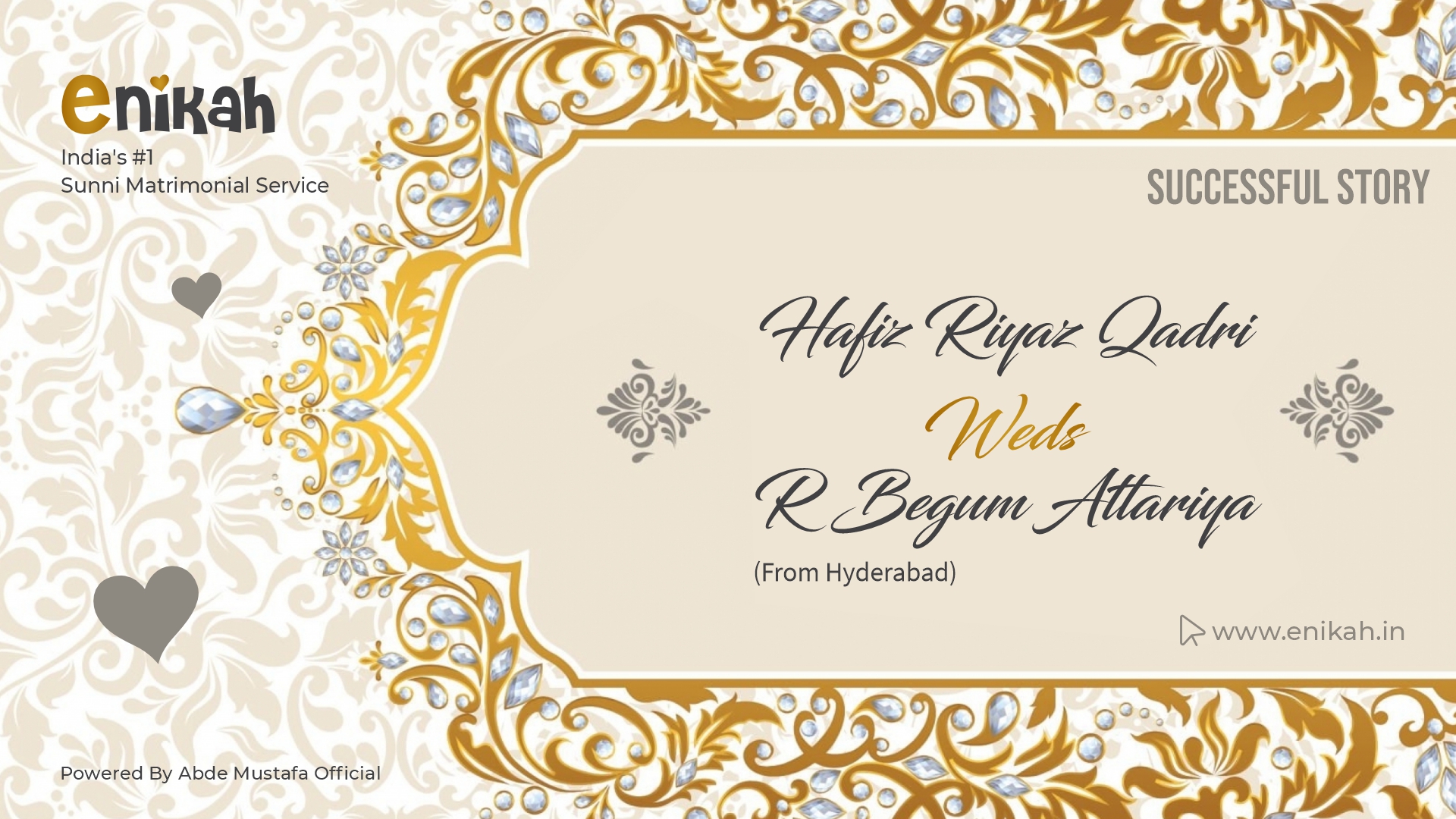 Hafiz Riyaz Qadri Weds R Begum Attariya